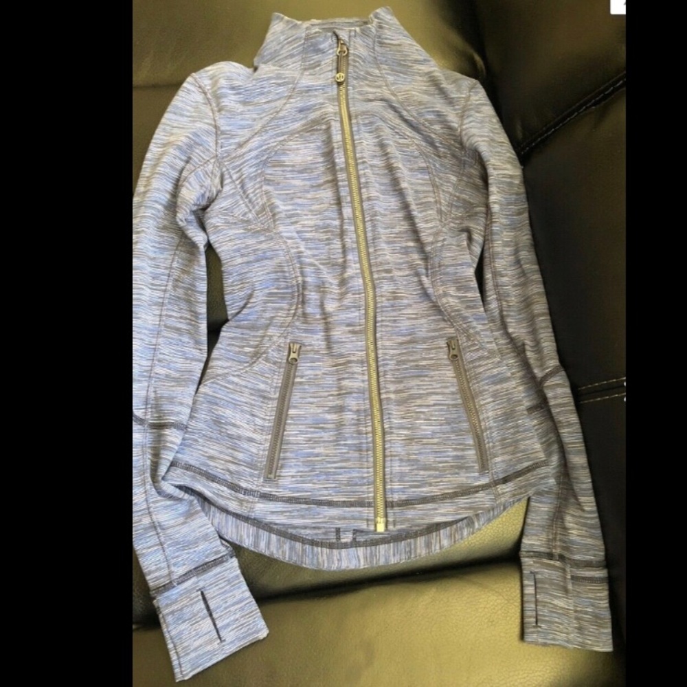 Lululemon Forme Define Jacket Space Stripe Cadet … - image 4